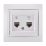 Διπλη Πριζα τηλεφωνου Mira